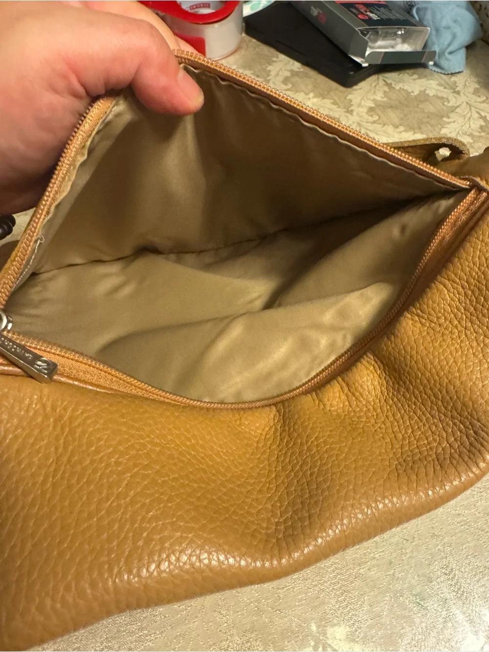 Vintage Longchamp Le Foulonné Light Brown Leather Small Backpack 🤎